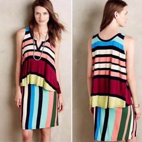 Anthropologie XS Maeve Stripe Dress NWOT BUY2 GET1 - Picture 1 of 1